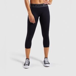 Gymshark Flex Cropped Black Leggings